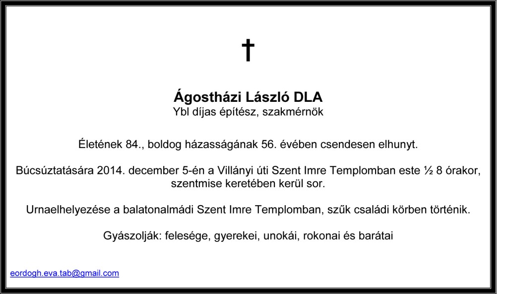 Ágostházi László DLA